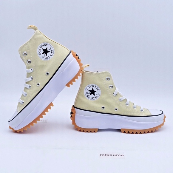 Converse Shoes - NEW Converse Women's Run Star Hike High Top Platform Sneakers A02132C Lemon Drop